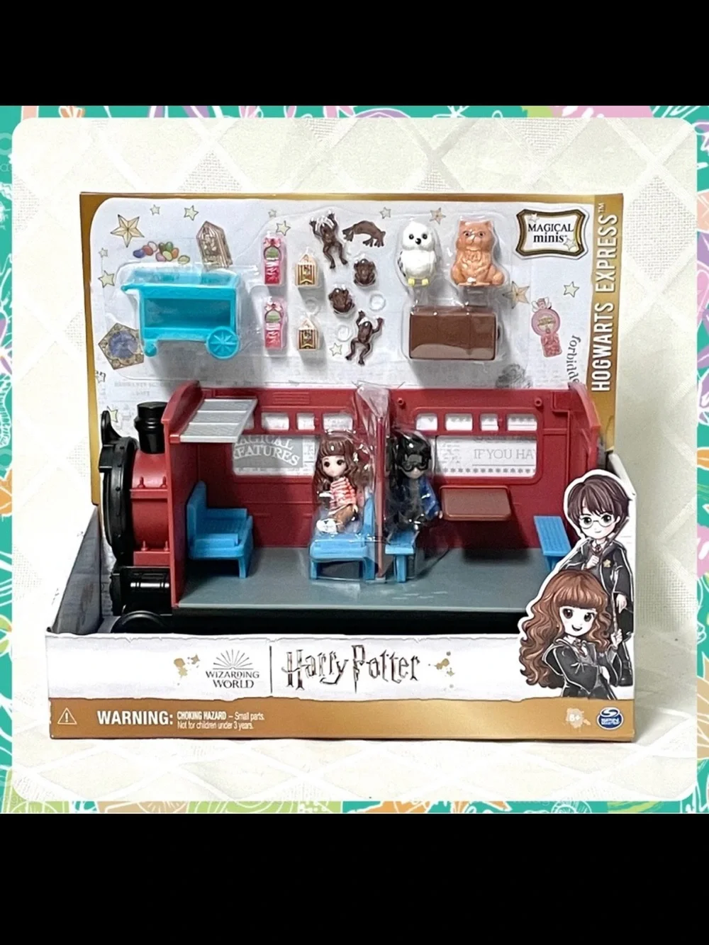 New HARRY POTTER Hogwarts Express 15 Pc Action Figures Play Set w Toy Train Doll